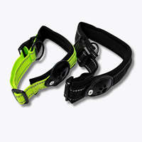 Collier de formation tactique étiquette nominative personnaliser le collier d'étiquette d'air réglable confortable doux rembourré GPS suivi collier de chien de compagnie