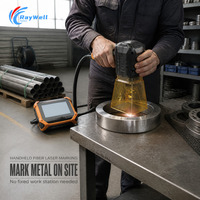 Machine de marquage laser à fibre portable Raywell 50W personnalisée, facile à utiliser, avec support IA pour marquage profond CNC