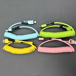 Câble USB OEM 65W en alliage de zinc avec blindage tressé <span class=keywords><strong>TPE</strong></span> 4-en-1 pour charge rapide et transfert de données, compatible avec banques d'alimentation et écouteurs - Product Image 3