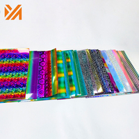 Rollos de vinilo autoadhesivos holográficos arcoíris, pegatinas coloridas para plotter de corte, en stock