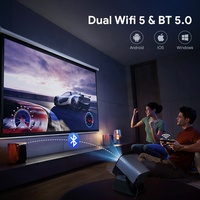 Projecteur intelligent portable Hotack X5AD à haute luminosité HD 1080P pour cinéma maison, vidéo 4K, avec Google TV intégré, idéal pour les jeux