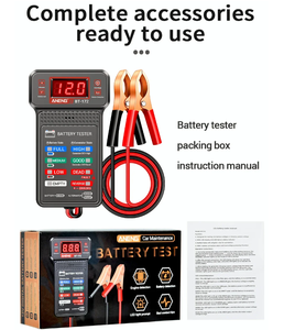 BT-172 Auto Batterij <span class=keywords><strong>Tester</strong></span> <span class=keywords><strong>12V</strong></span> Digitale Batterij <span class=keywords><strong>Tester</strong></span> Laadsysteem Analyzer Met <span class=keywords><strong>Led</strong></span>-Indicator - Product Image 6
