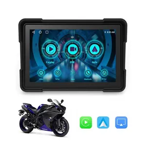 Touch Screen Motorcycle Radio Gps Navigation Sets Waterproof 5 Inch Hd Ips 800*480 Portable Linux Os Wireless Motorcycle System