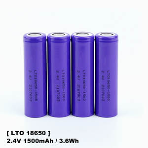 טעינה מהירה ובטוחה יותר 2.4v <span class=keywords><strong>lto</strong></span> <span class=keywords><strong>18650</strong></span> 1500mah תאי סוללה עם מחזור 3000-40c ל 65c טמפרטורת הפעלה עבור כלים - Product Image 6