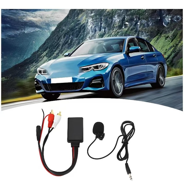 Bluetooth Audio Cable  RCA Bluetooth AUX Audio Cable  MIC