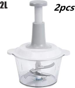 Nouveau Hachoir à Viande Domestique Manuel Multifonctionnel avec Fonction Mixeur et Hachoir à Ail à Mailles - Product Image 2