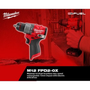   <span class=keywords><strong>Taladro</strong></span> percutor sin escobillas <span class=keywords><strong>M12</strong></span> FPD2 de 12 V, 45 Nm, portabrocas de 13 mm, capacidad de perforación en hormigón - Product Image 6