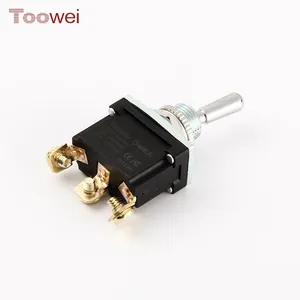 Toowei 3pin อิเล็กทรอนิกส์รีเซ็ตตัวเองขั้วทองเหลืองสลับมินิ (เปิด) สลับ IP67 CE FCC ROHS สำหรับงานฝีมือ