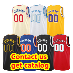 Maillots de basket-ball en mesh personnalisables, vêtements de sport respirants, uniforme de basket-ball <span class=keywords><strong>Allstar</strong></span>, design de couleur rouge - Product Image 2