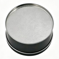 Boîte en métal ronde noire avec fenêtre transparente, boîte de rangement réutilisable pour bougies, bonbons, biscuits, bijoux et emballages cadeaux de fêtes