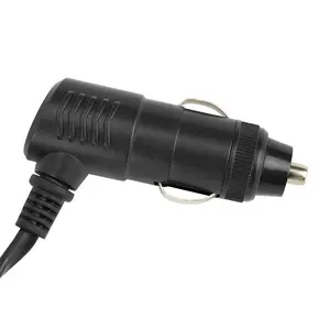 Black Korean Cigarette Lighter 1-25A Plug Cable Power Cord 12V 24V Cigarette Lighter Charger Plug