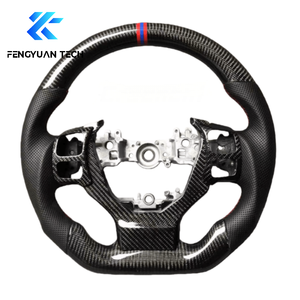 Volante de fibra de carbono con LED para Lexus GS350, GX470, ES350, RCF, IS250, IS350, IS 350, 400, F Sport, <span class=keywords><strong>UX250h</strong></span>, 2013, 2014, 2015, 2016, 2017 - Product Image 4