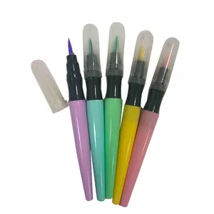 عالية الجودة الساخن بيع 5 ألوان فرشاة مياه القلم رسم بالألوان المائية أدوات للمبتدئين اللوحة رسم وازم الفن