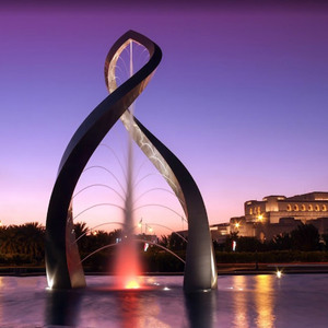 AWS cao cấp bức tượng hiện đại thép không gỉ điêu khắc Chất lượng cao đài phun nước kim loại nước - Product Image 3