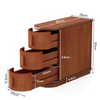 Table d'appoint moderne à 3 tiroirs, table polyvalente pour canapé et chevet, rangement gain de place, mobilier pour la décoration de la chambre