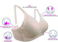 KOSTENLOSER MUSTER BH für Frauen, die auf der Suche nach Komfort nahtlosen Stretch-Mikrofaser-BH weichen Stahl ring Light Liner Cup sind