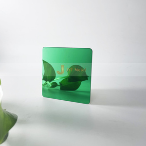 Panel de Espejo Verde Esmeralda de Acero Inoxidable M81, Placa Decorativa de Alto Brillo con Curvatura para Diseño de Interiores y Muebles - Product Image 5