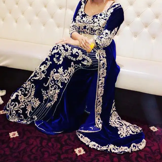 stunning beautiful floor length kaftan for wedding/party wear embellished in Crystal glass beads stone pearl work-2020