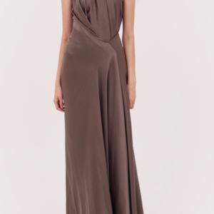 ชุดราตรียาวทำจากผ้าไหมหรูหราสำหรับผู้หญิงชุดทางการสำหรับงานปาร์ตี้ - Product Image 2