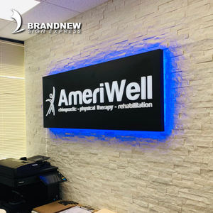 علامة Brandnewsign لوحة خلفية ثلاثية الأبعاد بإضاءة خلفية بإضاءة خلفية علامة حرف 3D علامة شعار الإعلان - Product Image 2