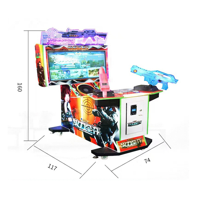Coin Operated Shooting Simulator Aliens Extermination/ House of the Dead  Coin Operated Arcade Shooting Game Machine for Sale