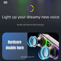 Haut-parleur Bluetooth portable de haute qualité avec subwoofer RGB, étanche, pour le sport en plein air