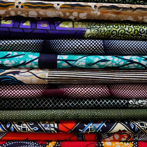 Tissu africain <span class=keywords><strong>en</strong></span> coton ciré de 6 yards, tissu Ankara, matériaux de couture de style Ghana et Nigéria - Product Image 3