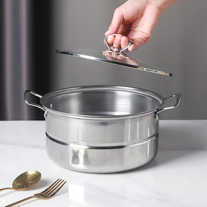 OEM Cheap Price 5 10 Pcs <strong>Saucepan</strong> <strong>Big</strong> Pot Induction Kitchen Ware Cooking Pots Stainless Steel Chinese Cookware Pot Set - Product Image 2