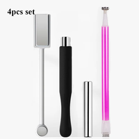 Nail Art Magnet 3D Cat Eyes Magnetic Stick Pen Gel Polish Flower Stripe Pattern DIY Manicure Tool 4 style nail cat eye gel