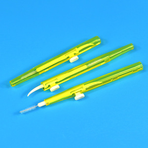 Brosses interdentaires rétractables Push-Pull 0,6 mm 0,8 mm 1,0 mm 1,2 mm, poils en nylon, outils de nettoyage dentaire manuels en plastique - Product Image 2