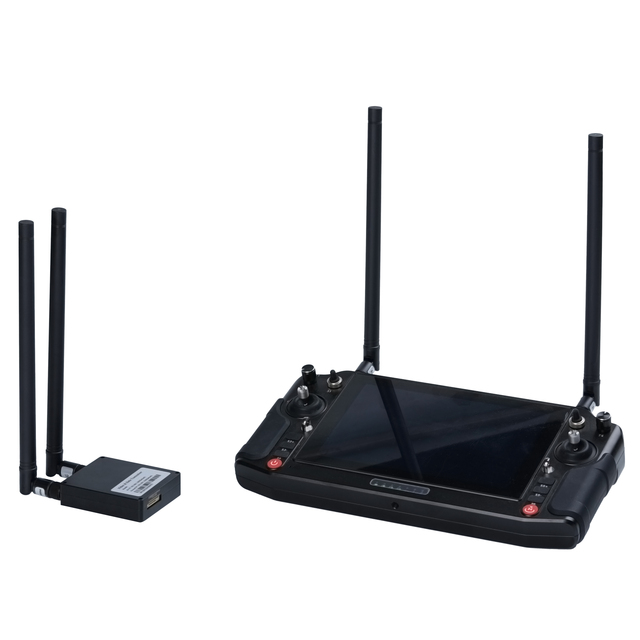 Video Transmission System All-in-One Ground Station with HD Display & Remote Control for FPV Drones Industrial Monitoring