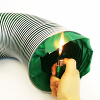 Tuyau de ventilation flexible haute pression 6 mm en PVC/Nylon triple protection, tuyau d'air télescopique en bâche résistant à la chaleur pour CVC