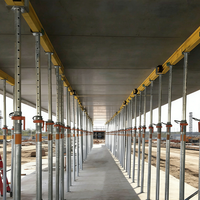 Étai de construction moderne réglable en acier galvanisé pour la construction