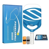 Raquette de pickleball en fibre de carbone texturée T700, noyau en nid d'abeille PP, raquette de pickleball à haute rotation pour les joueurs de pickleball avancés