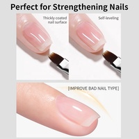 R S Nail Hema Free Shaping Base Coat Gel de colle à ongles multifonctionnel transparent professionnel