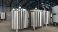 Cuve de mélange à double enveloppe en acier inoxydable SUS316L avec agitateur à engrenages automatique et roulement pour la production de savon et le traitement chimique