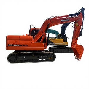 Excavatrice sur chenilles d'occasion Doosan DX140LC, pelle hydraulique moyenne pour la construction et les travaux de terrassement - Product Image 1