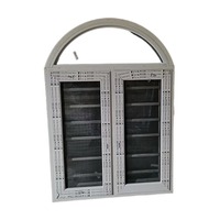 Fenêtre fixe en PVC de style européen et américain avec fenêtre et porte en vinyle à battant