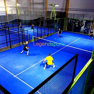 High Quality Panoramic Paddle Tennis Court Supplier Paddle Ball Court