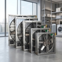 Ventilateur d'extraction électrique à faible bruit et haute puissance en acier inoxydable OEM pour système de ventilation de serre