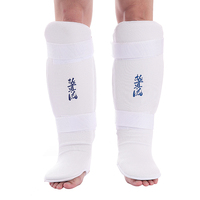 Protège-tibias en coton pour la boxe, MMA, protection de la cheville, protection du pied, protège-tibias pour le kickboxing, protège-jambes pour l'entraînement au Muay Thai