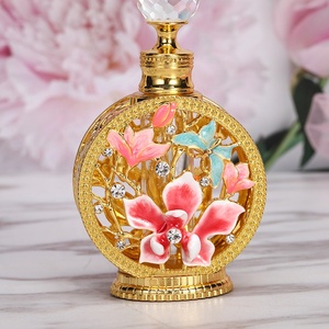 12Ml Cấp Bằng Sáng Chế Hoa Phong Lan Kim Loại Nước Hoa Chai Thủy Tinh Thiết Yếu 0il Attar Chai Refillable Nhà Máy Outlet #12100 - Product Image 5