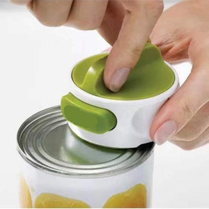 Ouvre-boîte manuel rotatif, gain de place, portable, en acier inoxydable, corps en plastique ABS, gadgets de cuisine, outils, accessoires - Product Image 3