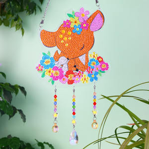 Peinture au diamant DIY <span class=keywords><strong>Attrape</strong></span>-rêves Papillon Pendentif 5D Grand diamant Acrylique Rond Imprimé Décoration murale Décoration intérieure - Product Image 5