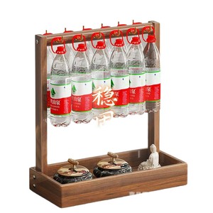 Soporte de madera para pinceles de caligrafía, soporte de madera maciza con múltiples ganchos, almacenamiento de papelería para escritorio, organizador de escritorio de estilo chino - Product Image 5