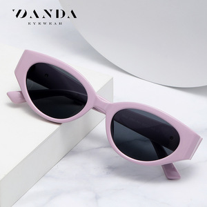 Danda Cat Eye Sunglasses Purple Frame Pc Lens Uv400 Protection Women Summer Style - Product Image 2