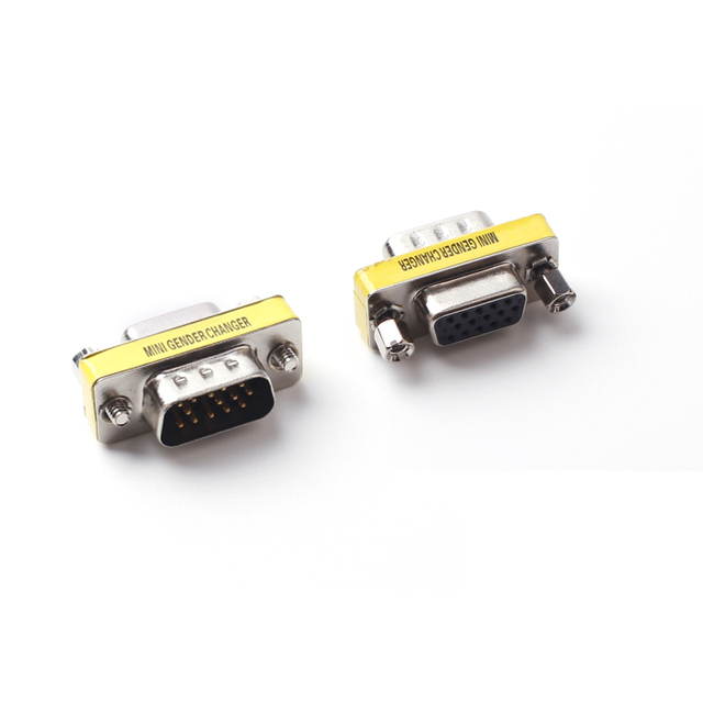 D-Sub 15pin VGA Male to VGA Female Converter Monitor DB15 RGB HDB 15P VGA Extender Connector Adapter