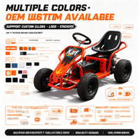 Kart électrique pour enfants, voiture de course à 4 roues à batterie avec fonction de chronométrage, pour parc d'attractions, place publique et site touristique