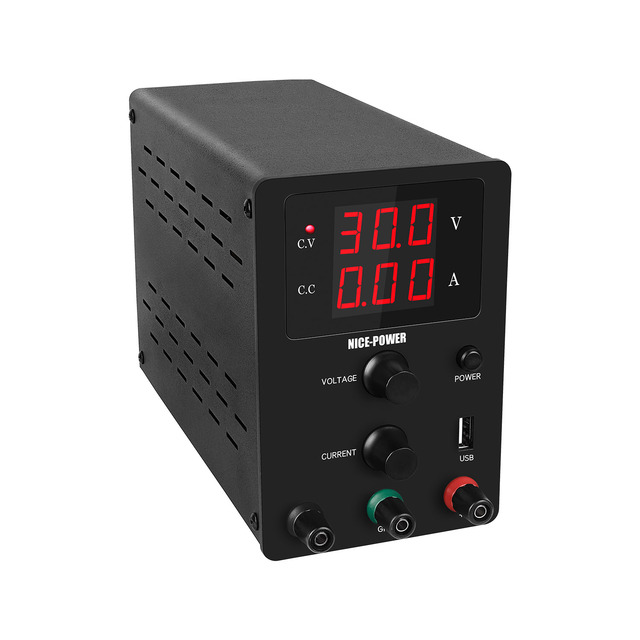 New USB DC Laboratory 60V 5A Regulated Lab Power Supply Adjustable 30V 10A Voltage Regulator Stabilizer Switching Bench Source