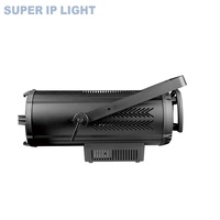 Projecteur LED profilé pour studio et théâtre, 400W (350W COB), sans ventilateur, silencieux, 50000H, CRI95, avec moteur, zoom, gradateur linéaire et boîtier en aluminium